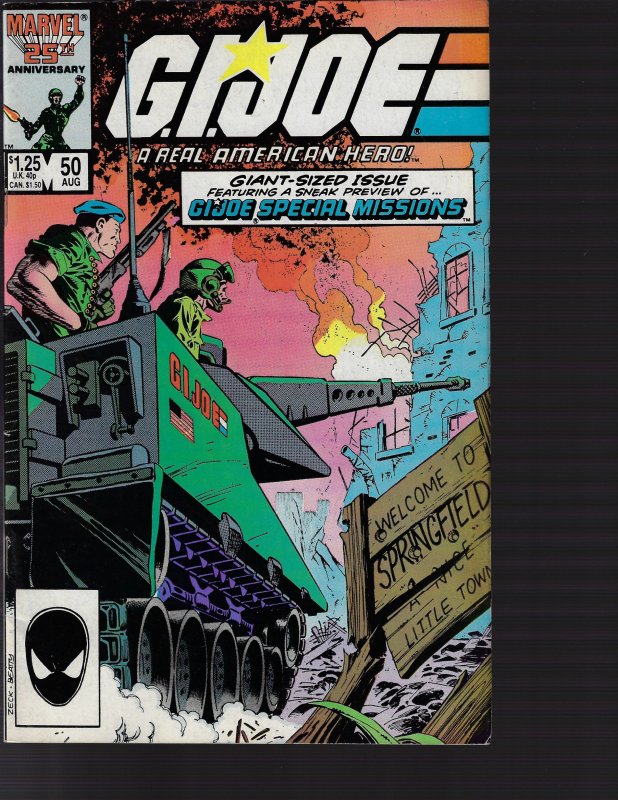 G.I. Joe: A Real American Hero #50 (Marvel, 1986)