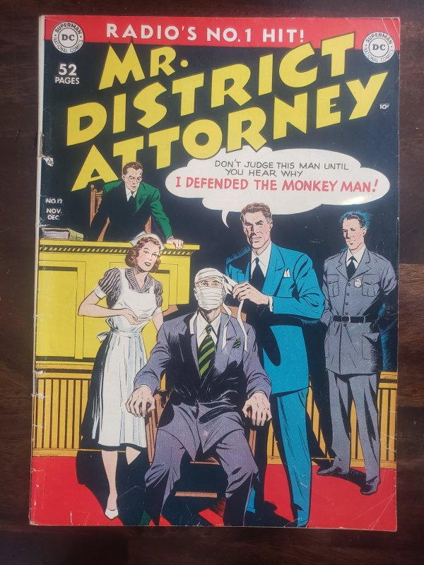 Mr. District Attorney 12 (1949) nice golden age comic