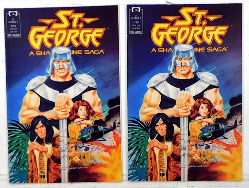 St. George Lot of 2 #7 x2 (1989) Epic Comics 1st Print Comic Books