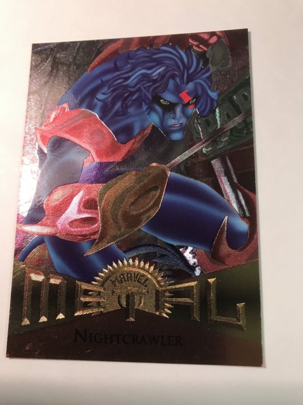 NIGHTCRAWLER #7 card : Marvel Metal 1995 Fleer Chromium; NM/M X-men pirate, base