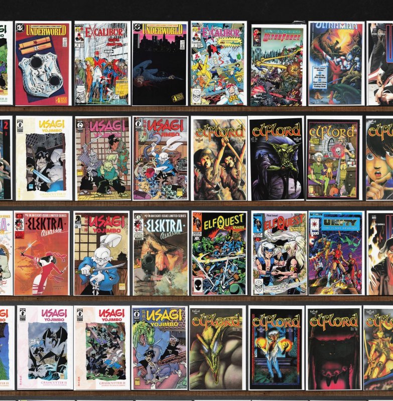 Huge Lot 150+ Comics with Green Lantern, Usagi Yojimbo, Excalibur & More!