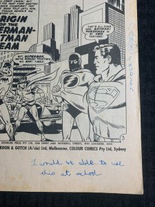 Vintage SUPERMAN AND BATMAN #4 G/VG 3.0 Origin Story