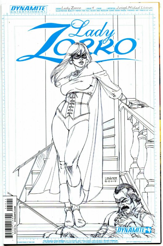 LADY ZORRO #4, VF/NM, Variant, Joseph Linsner, 2014, Villegas, more JML in store