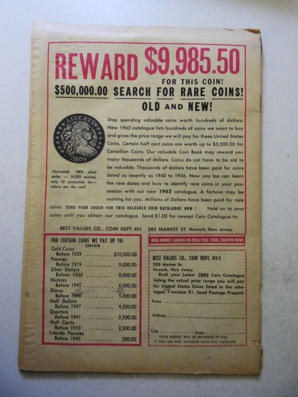 Journey Into Mystery #87 (1962) GD+ Condition 1 1/4 cumulative spine split