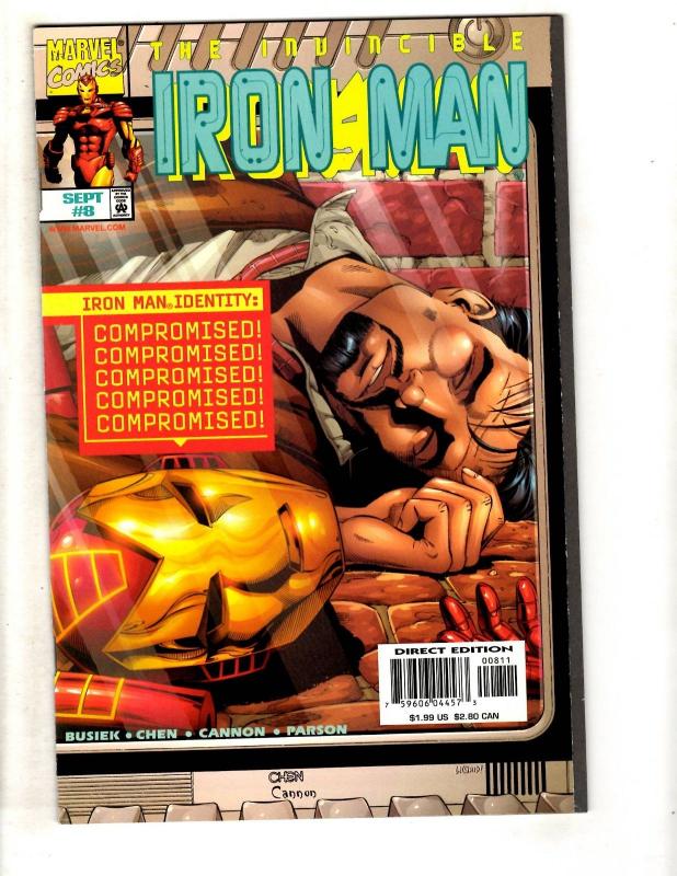 Lot Of 10 Iron Man Marvel Comic Books # 1 2 3 4 5 6 7 8 9 10 Avengers Hulk CR41