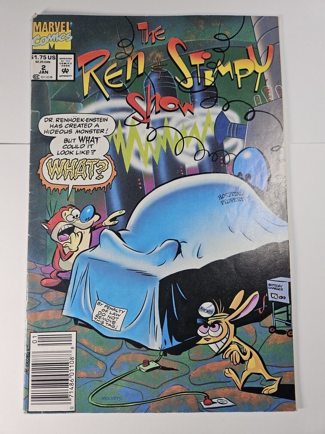 Ren and Stimpy Show 2 FN+ Newsstand Marvel Comics C145A Comic Books