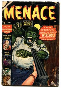 Menace #3-1953-Atlas Classic Everett WEREWOLF cover Pre-Code Horror