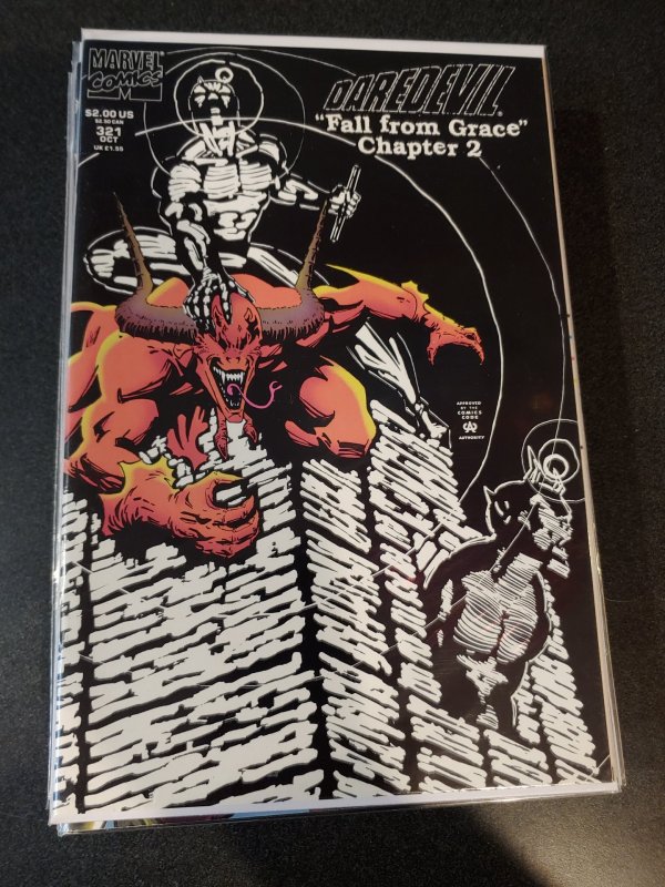 DAREDEVIL #321 GLOW IN THE DARK COVER