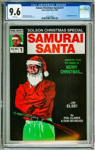 Samurai Santa (1986) CGC 9.6! 1st Published Jim Lee Art!