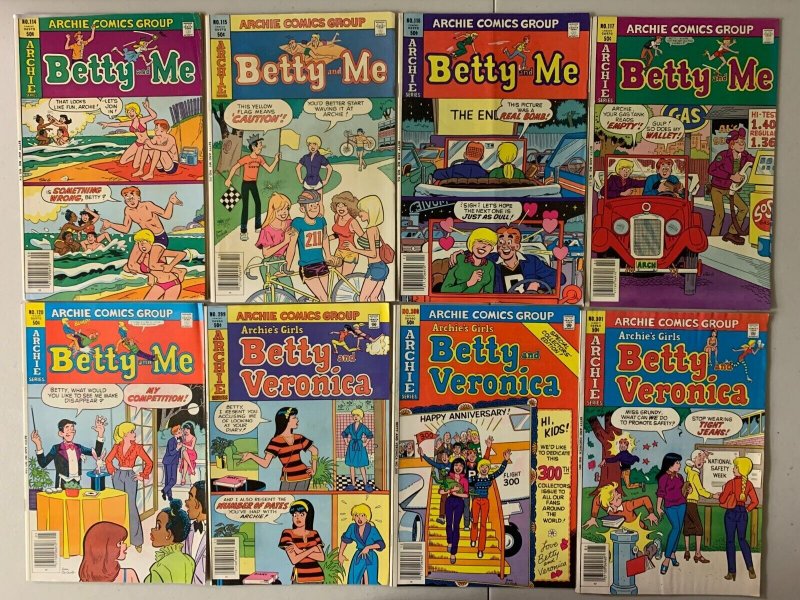 Archie's Girls vintage unread comics lot 11 diff avg 6.0 (1980-81)