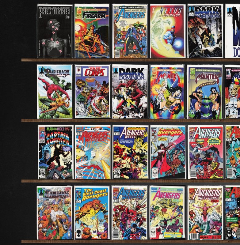 Huge Lot 140+ Comics with Avengers West Coast, West Coast Avengers & More!