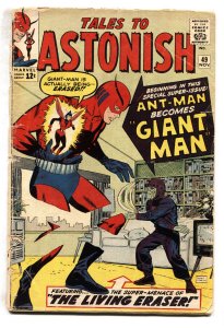 TALES TO ASTONISH #49 1963-MARVEL 1st Giant-Man comic book-G+