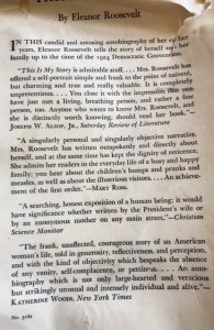 This I remember by Eleanor Roosevelt, 1949 with extra