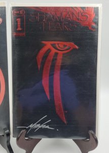 2X Shaman's Tears #0 & 1 lot Image Comics Signed by Mike Grell boarded & bagged  