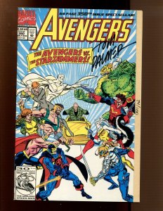 AVENGERS #350 - SIGNED BY TOM PALMER WITH COA - 24/100  (9.2) 1992
