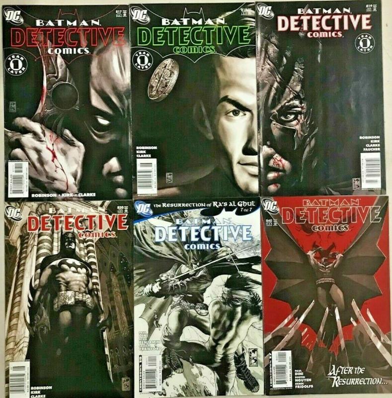 DETECTIVE COMICS#817-840 VF/NM LOT 2006 (6 BOOKS) DC COMICS