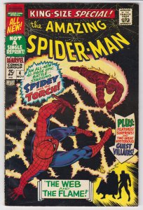 Amazing Spider-Man Annual #4 (FN-) The Web & The Flame - 1967
