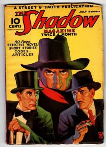 SHADOW 1935 July 15 -HIGH GRADE- STREET AND SMITH-RARE PULP FN+