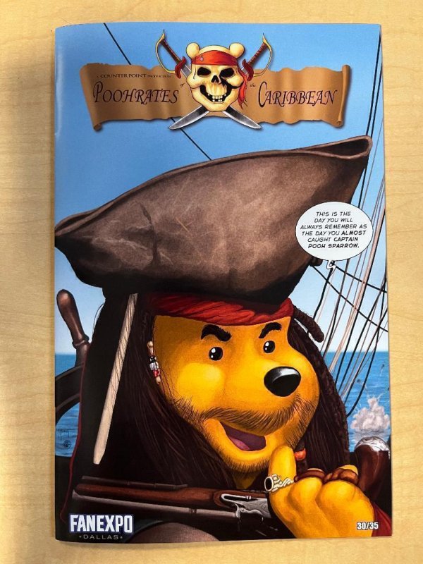 Do You Pooh Pirates of The Caribbean Homage Trade Dress Variant Marat Mychaels