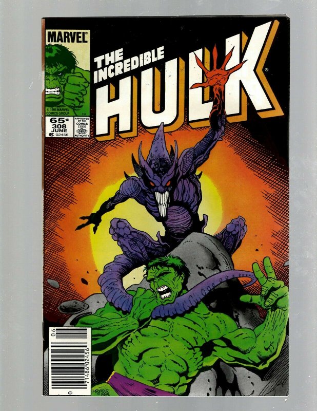 12 Incredible Hulk Comics #300 301 302 306 307 308 311 312 314 315 316 317 GB2