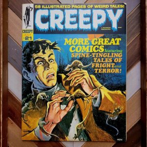 CREEPY #21 FN/VF (Warren 1968) 1st Series | DITKO, GOODWIN, More GUTENBERG Cover