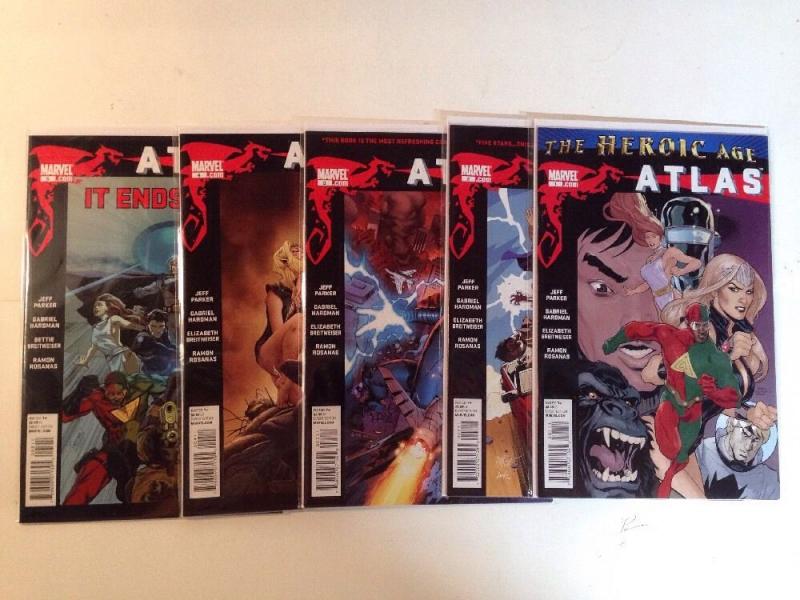 Atlas 1-5 Complete Near Mint Lot Set Run Heroic Age