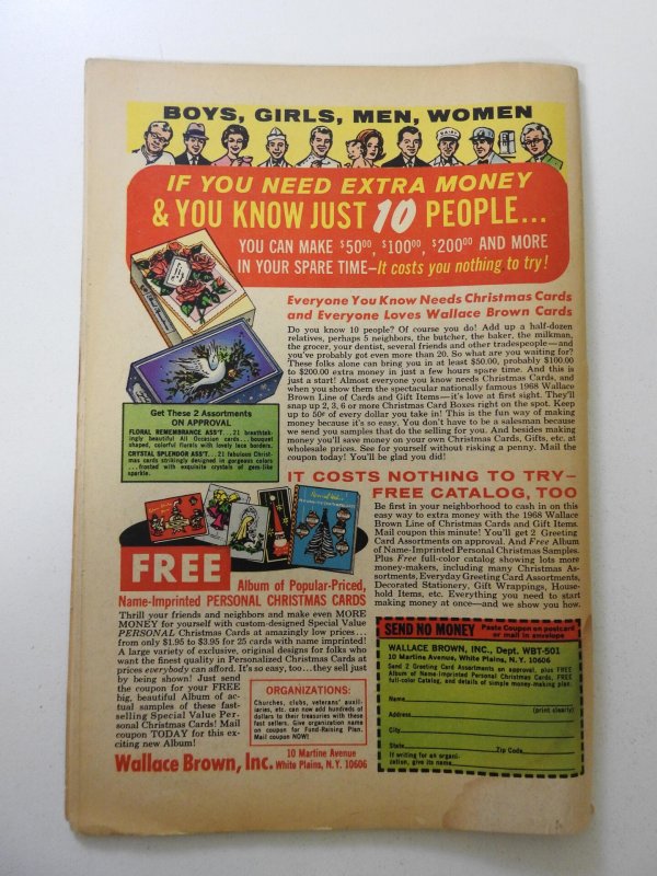 Captain Marvel #5 (1968) VG- Condition moisture damage, 1/2 in spine split