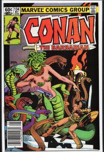 Conan the Barbarian #134 Newsstand Edition (1982) Conan