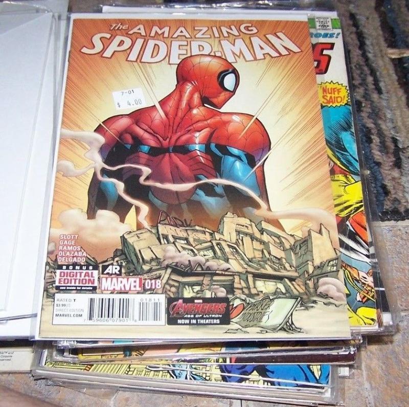 Amazing Spider-Man #18 (July 2015, Marvel) last issue, peter parker avengers