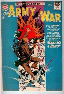 OUR ARMY AT WAR #136 1963-DC WAR COMIC-SGT. ROCK-VG VG