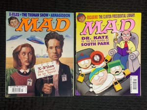 1998 MAD MAGAZINE #374 & 375 FN+ 6.5 Alfred E Neuman / X-Files Parody LOT of 2