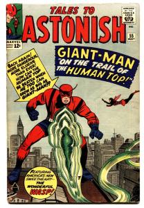 TALES TO ASTONISH #55 comic book 1964-GIANT-MAN-MARVEL SILVER-AGE- FN