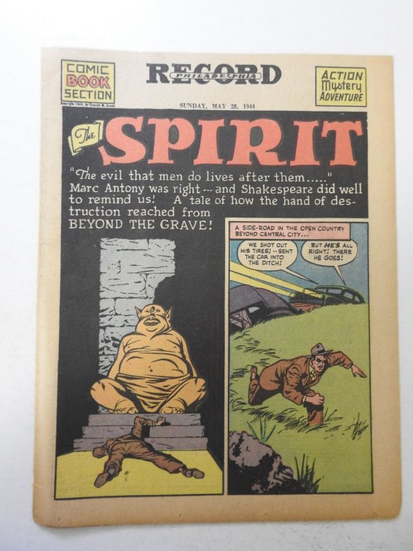 The Spirit #209 (1944) Newsprint Comic Insert Rare!