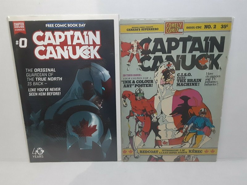 CAPTAIN CANUCK #2 - COMELY COMIX + #0 FCBD - FREE SHIPPING! 