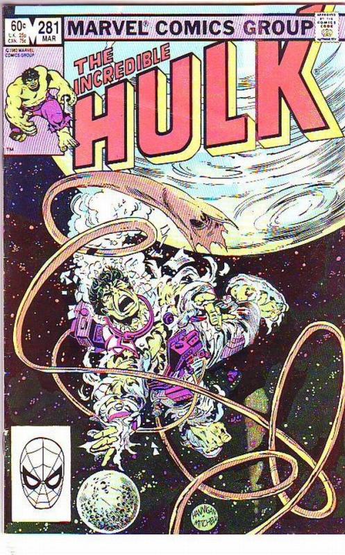 Incredible Hulk #281 (Mar-84) VF/NM- High-Grade Hulk no tattoo