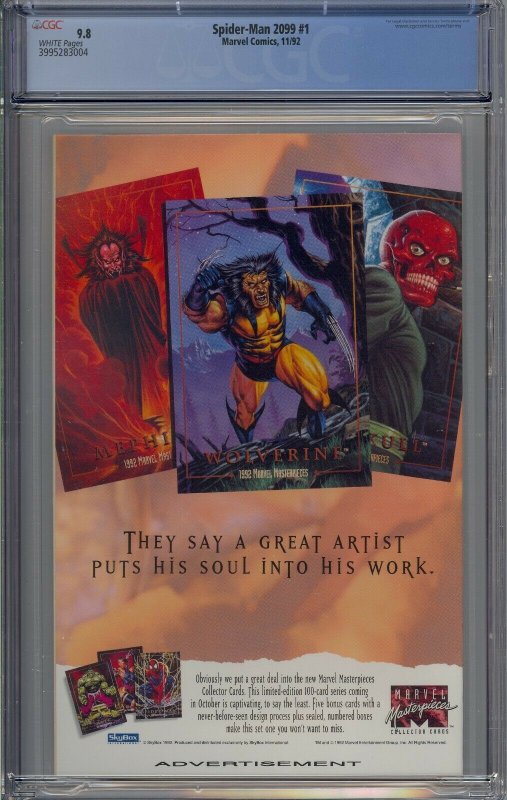 SPIDER-MAN 2099 #1 CGC 9.8 ORIGIN MIGUEL O'HARA 