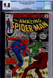 Amazing Spider-Man #192 CGC 9.8 WHITE Pages -  Death of Prof. Smythe; The Fly