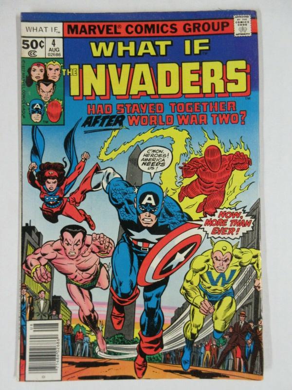 WHAT IF 4 VERY FINE August 1977 The Invaders! COMICS BOOK