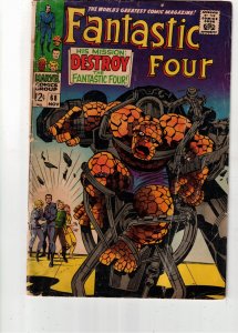 Fantastic Four #68 (1967)  Jack The King Kirby Thing Classic Affordable GD/VG!