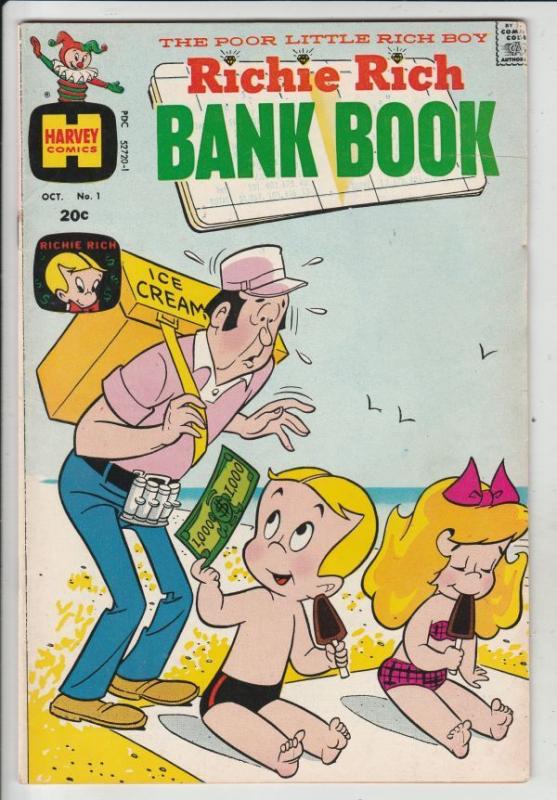 Richie Rich Bank Book #1 strict VF+ 8.5 High-Grade   Appearance - Reggie