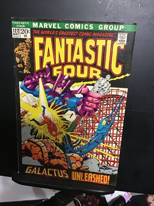 Fantastic Four #122 (1972) Midgrade silver surfer, galactose key! FN Wow!