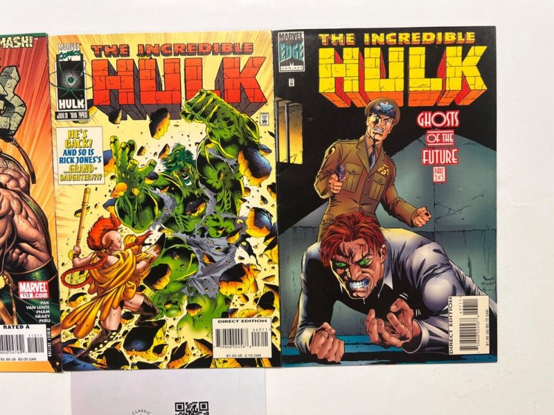 3 Hulk Marvel Books # 113 437 443 Iron Man Avengers Defenders Thor Hulk 83 JS42