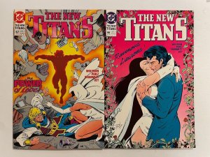 4 The New Teen Titans DC Comics # 63 64 66 67       72 NO9