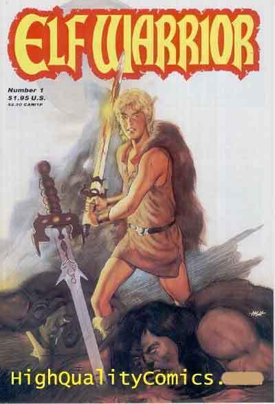 ELF WARRIOR #1, NM, Peter Hsu, 1987, Swords, D&D, Ogre, more indies in store