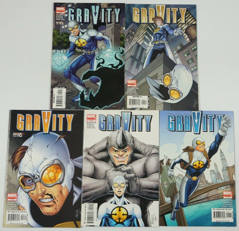 Gravity #1-5 VF complete series - marvel comics - sean mckeever set lot 2 3 4