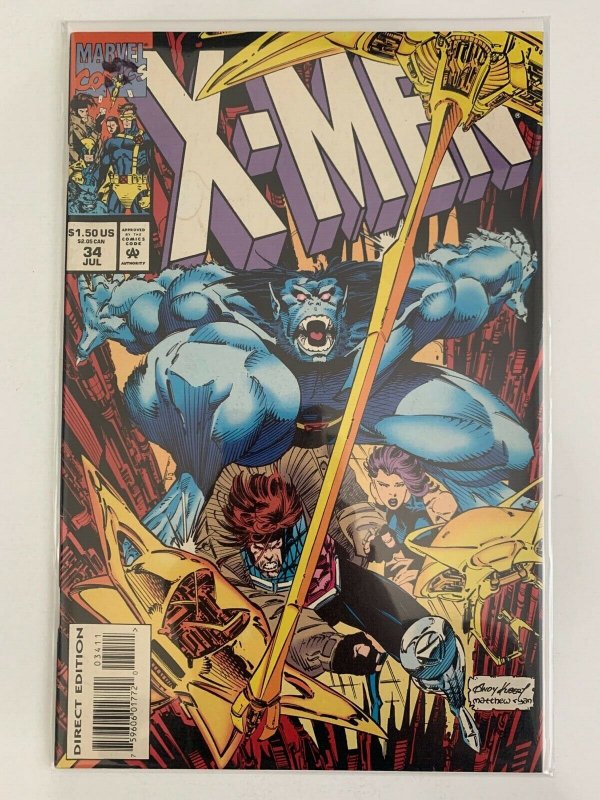 X-Men # 34  (1993, Marvel, Vol. 2) 1st Print VF+