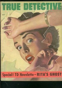 TRUE DETECTIVE PULP-JULY 1953-GOOD GIRL ART-DL CHAMPION VG