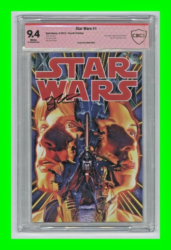 Star Wars #1 2013 Dark Horse [Fourth Printing] Signed Brian Wood CBCS 9.4