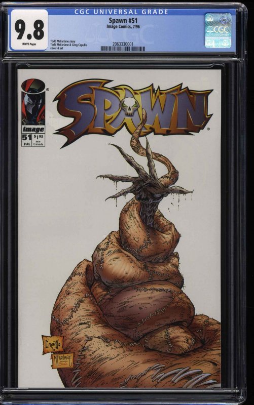 Spawn #51 CGC NM/M 9.8 White Pages