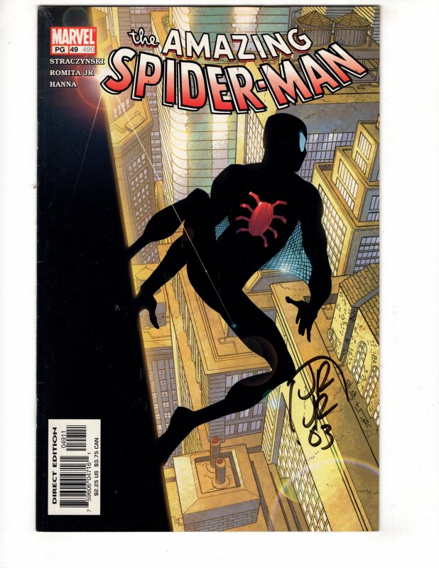 The Amazing Spider-Man #49 (2003) Signed on Cover By Artist / ID#559